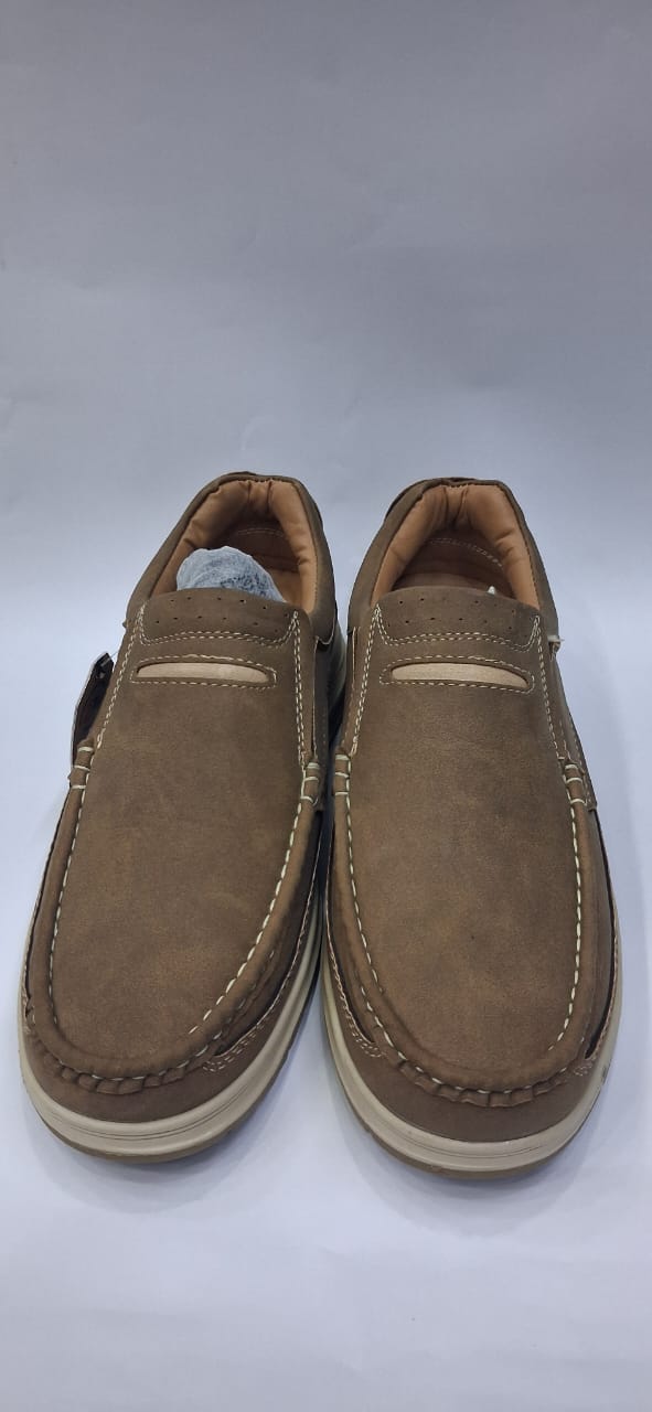Medicated Comfort Loafers – Soft & Durable (Brown & Mustard)